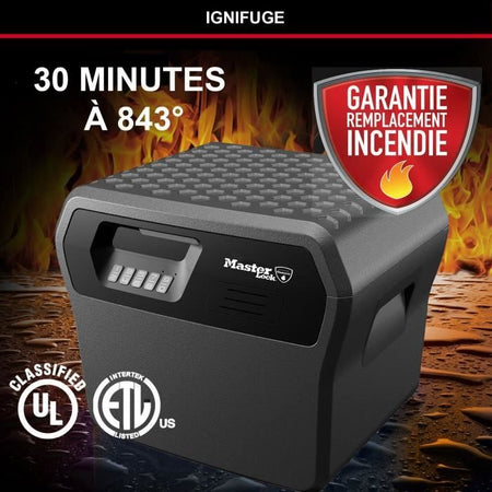 MASTER LOCK Custodia di sicurezza / Sicuro - Ignifugo e impermeabile - Combinazione elettronica - 18,5L