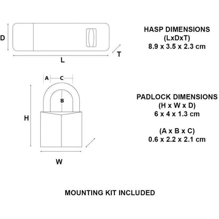 MasterLock lucchetto hasp +