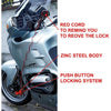 Master Lock 8303EURDPS Antifurto moto - Blocca disco rosso 80 mm