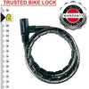 Lucchetto con cavo con chiave in acciaio Master Lock 8115EURDPS - Nero