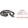 Catena Antifurto Moto MASTER LOCK - Catena da 2 m - Ideale per Moto e Scooter