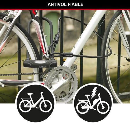 Antifurto MASTER LOCK con cavo - con chiave - Modello XL