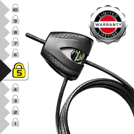 Master Lock 8417EURDPRO Cavo antifurto brevettato regolabile da 30 cm a 1,8 m