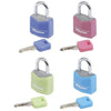 MASTER LOCK Set di 4 lucchetti 20mm - Colori assortiti - Per bagagli, valigia, zaino