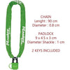 MASTER LOCK Catena antifurto per bici con lucchetto a chiave - Ideale per bici, bici elettriche, ATV e altro