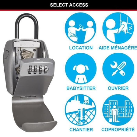 MASTER LOCK Cassetta chiave sicura - Formato L - Maggiore sicurezza - Mini petto con maniglia