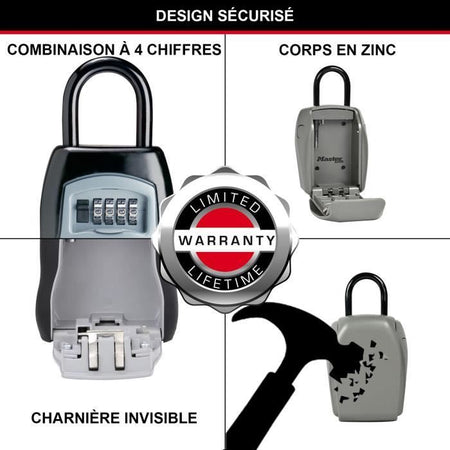 MASTER LOCK Cassetta chiave sicura - Formato L - Maggiore sicurezza - Mini petto con maniglia