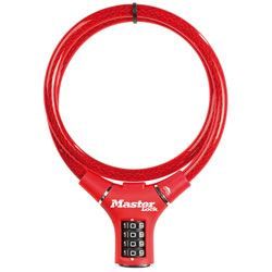 MASTER LOCK Cavo lucchetto per bicicletta [Cavo 90 cm] [Combinazione] [Esterno] [Colore casuale] 8229EURDPROCOL