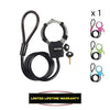Master Lock 8275EURDPRO Cavo per lucchetto a chiave con manette - 1m - Ideale per scooter - Colori