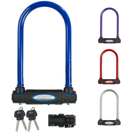 MASTER LOCK Lucchetto per bicicletta U [Con chiave] - Ideale per biciclette, bici elettriche, MTB e altro