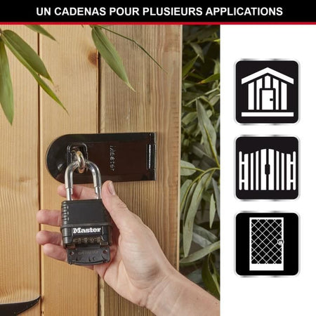 MASTER LOCK Lucchetto ad alta sicurezza [Combinazione] [Zinco] [Esterno] M178EURD