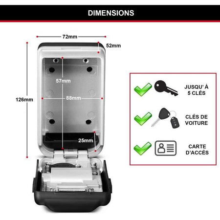 MASTER LOCK Secure Key Box - Formato M - Combinazione retroilluminata - Archiviazione sicura