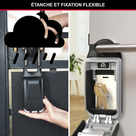 Master Lock 5420EURD Portachiavi con grillo a scomparsa