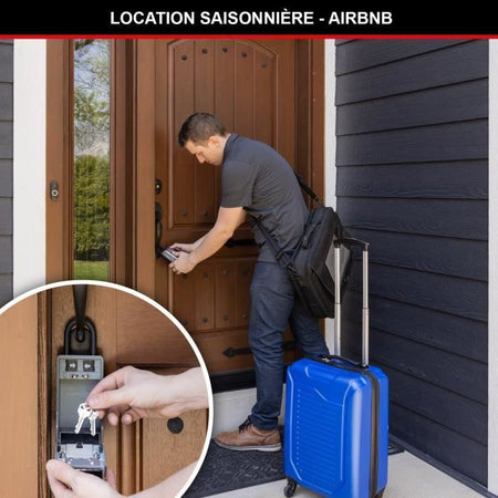 MASTER LOCK - Cassetta portachiavi esterna con maniglia flessibile - Nuovo design - Grande capacità - Alta sicurezza - 19,6 x 7,6 x 5,6 cm