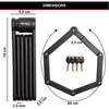 Lucchetto per bici pieghevole - MASTER LOCK - 8335EURDPRO - Acciaio temprato, 4 chiavi, supporto incluso