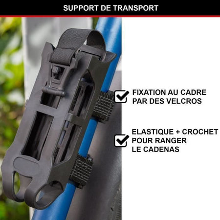 Lucchetto per bici codificato - MASTER LOCK - 8336EURDPRO - Acciaio temprato, combinazione programmabile, supporto incluso
