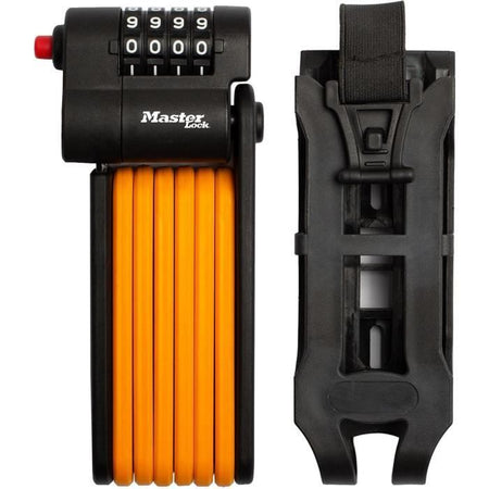 Lucchetto per bici codificato - MASTER LOCK - 8336EURDPRO - Acciaio temprato, combinazione programmabile, supporto incluso