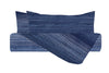 Set copripiumino federe parure Copripiumino eleganti fantasie stampa digitale 100% cotone Made in Italy  GIOCHI BLU - Vanita di raso