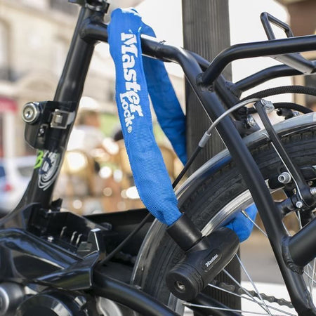 MASTER LOCK Lucchetto a catena per bicicletta [Chiave] [Catena da 90 cm] [Blu] 8391EURDPROCOLB