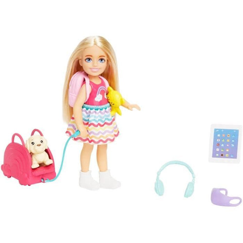 Barbie-Chelsea in Viaggio-Box con cucciolo e accessori HJY17