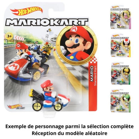 Hot Wheels - Assortimento di veicoli Mario Kart - Auto piccola - 3 anni e oltre GBG25 - modello casuale