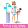 Studio dentistico Barbie - BARBIE - HKT69 - 2 bambole, sedia, strumenti dentistici, spazzolino da denti, dentifricio