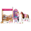 BARBIE Barbie Mysteries: La grande caccia al cavallo - Playset definitivo con la scuderia - Barbie - HXJ44