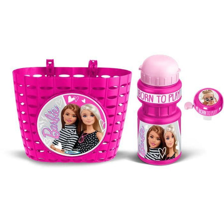 Divertente set composto da bidone della spazzatura + bidone + campanello - MATTEL - BARBIE