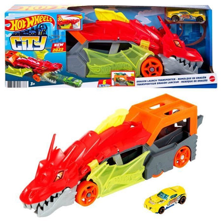 Hot Wheels - Dragon Transporter - Playset