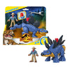 FISHER - PREZZO IMAGINEXT - Jurassic World - Stegosauro e personaggio - action figure di 1a età - 3 anni e oltre