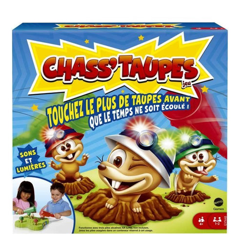 CHASS'TAUPES Gioco da tavolo per bambini - 1 o 2 giocatori - dai 4 anni in su