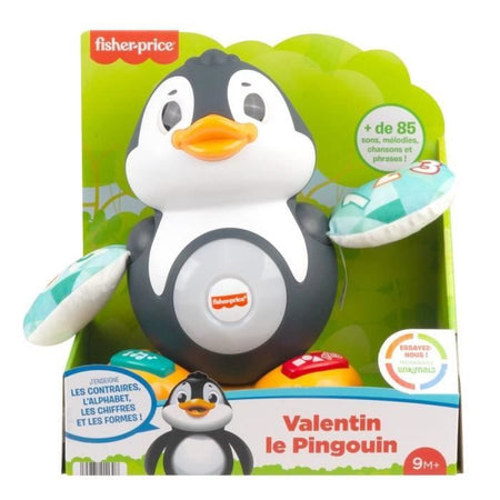 Fisher-Price - Valentine the Penguin Linkimals, giocattolo musicale con luci, movimenti e canti - Gioco per l'apprendimento precoce - Dai 9 mesi