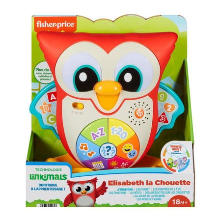 FISHER-PRICE - Elisabeth The Owl - giocattolo per l'apprendimento precoce - 18 mesi e +