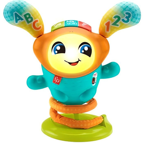 Fisher Price - DJ il robot Danseur è rimbalzato - Wake -Up Toy 1a Età - 9 mesi e altro ancora
