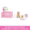 Barbie - Box skipper a letto - bambola playset - 3 anni e +
