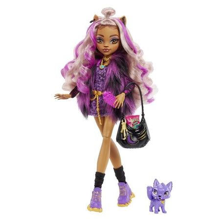 Monster High - Clawdeen Wolf con animale domestico - Bambola - dai 4 anni in su - MONSTER HIGH - HHK52 - MONSTER HIGH FASHION DOLL