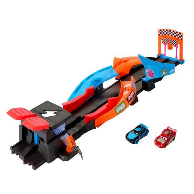 Circuit Glow Racers - Mattel - HPD80 - Giocattolo da corsa che si illumina al buio per bambini dai 4 anni in su