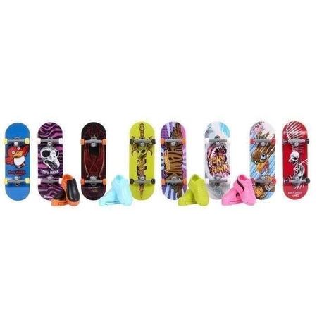 Tony Hawk Fingerskate Pack - Scatola da 8 tavole - HOT WHEELS - Multicolor