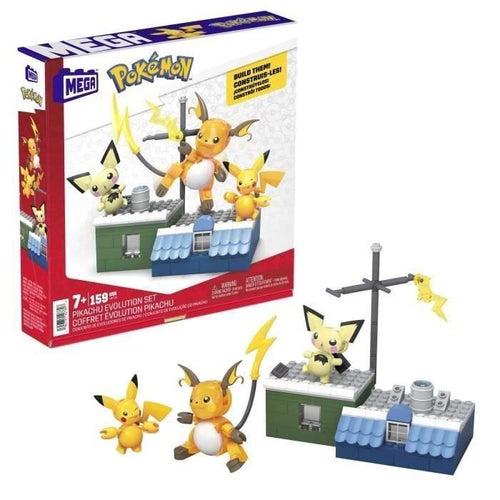 POK PIKACHU EVOLUTION - MEGA - HKT23 - MATTONI DA COSTRUZIONE CON LICENZA MEGABLOKS