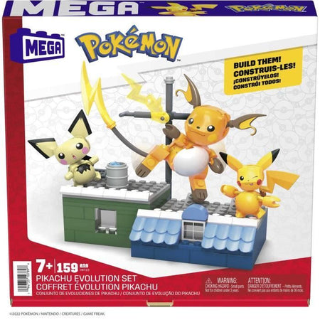 POK PIKACHU EVOLUTION - MEGA - HKT23 - MATTONI DA COSTRUZIONE CON LICENZA MEGABLOKS