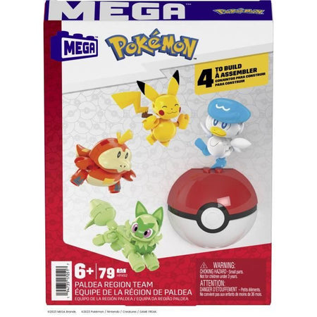 Mattoncini da costruzione - MEGA CONSTRUX - 4 NUOVI PARTNER - Licenza Pokémon