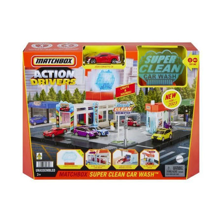 Matchbox - Playsett MBX Washing Station - Veicoli - 3 anni e +