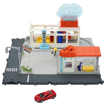 Matchbox - Playsett MBX Washing Station - Veicoli - 3 anni e +