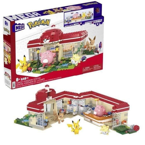 CENTRO POKEMON FORESTA - MEGA - HNT93 - MATTONI DA COSTRUZIONE CON LICENZA MEGABLOKS
