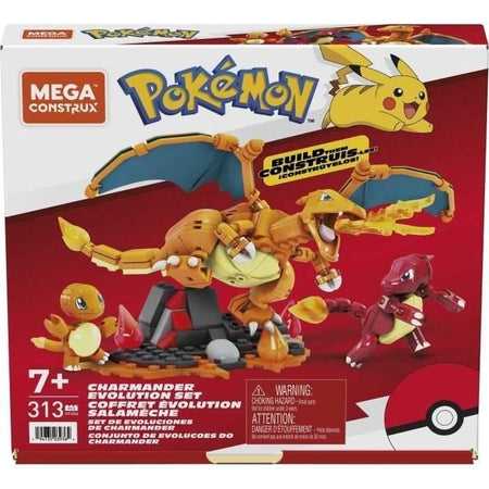 Gioco di costruzioni Salameche Evolution - Mega Bloks - HFG06 - 313 pezzi - Licenza Pokémon