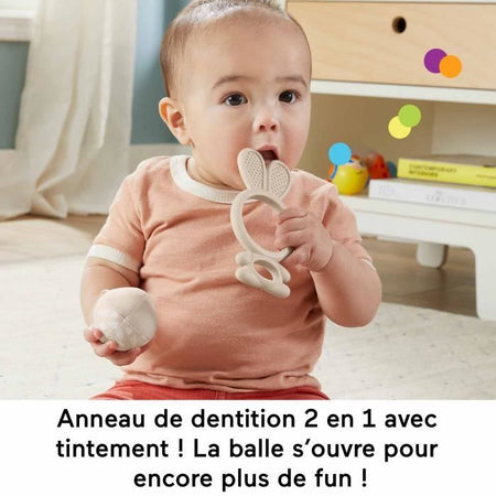 Fisher-Price-Les Sens en éveil - Scatola di 4 giocattoli sensoriali per neonati - Fisher-Price - HRB17
