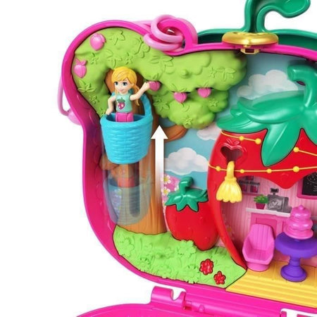 SCATOLA ORSETTO FRAGOLA - POLLY POCKET - HRD35 - SCATOLA COMPATTA MINI BAMBOLA POLLY POCKET