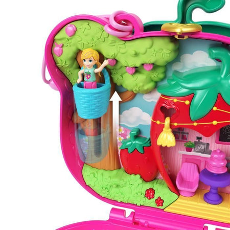 SCATOLA ORSETTO FRAGOLA - POLLY POCKET - HRD35 - SCATOLA COMPATTA MINI BAMBOLA POLLY POCKET