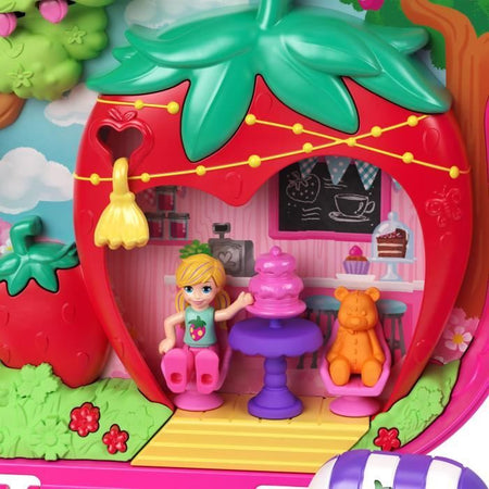 SCATOLA ORSETTO FRAGOLA - POLLY POCKET - HRD35 - SCATOLA COMPATTA MINI BAMBOLA POLLY POCKET