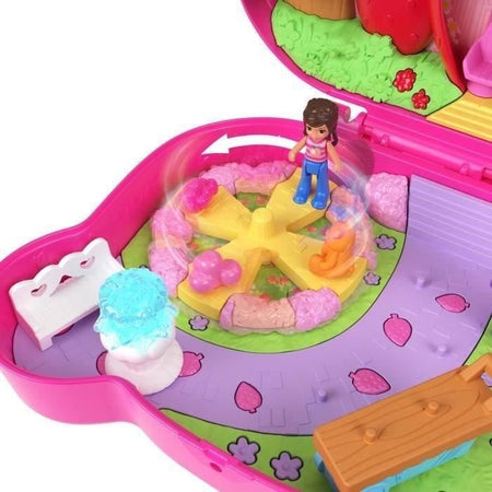 SCATOLA ORSETTO FRAGOLA - POLLY POCKET - HRD35 - SCATOLA COMPATTA MINI BAMBOLA POLLY POCKET